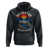 Alligator Alcatraz Political Hoodie Florida Prison State Retro Sunset - Wonder Print Shop