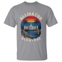 Alligator Alcatraz Political T Shirt Florida Prison State Retro Sunset - Wonder Print Shop