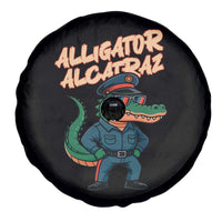 Alligator Alcatraz Political Spare Tire Cover Funny Florida Gator Cop with Attitude - Wonder Print Shop