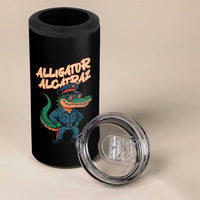 Alligator Alcatraz Political 4 in 1 Can Cooler Tumbler Funny Florida Gator Cop with Attitude - Wonder Print Shop