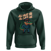 Alligator Alcatraz Political Hoodie Funny Florida Gator Cop with Attitude - Wonder Print Shop