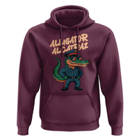 Alligator Alcatraz Political Hoodie Funny Florida Gator Cop with Attitude - Wonder Print Shop