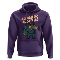 Alligator Alcatraz Political Hoodie Funny Florida Gator Cop with Attitude - Wonder Print Shop