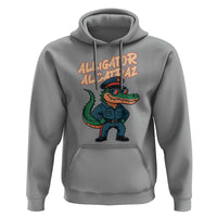 Alligator Alcatraz Political Hoodie Funny Florida Gator Cop with Attitude - Wonder Print Shop