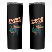 Alligator Alcatraz Political Skinny Tumbler Funny Florida Gator Cop with Attitude - Wonder Print Shop