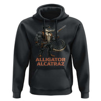 Alligator Alcatraz Gunslinger Hoodie Swamp Outlaw Satire Patriotic Rebel - Wonder Print Shop