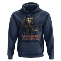 Alligator Alcatraz Gunslinger Hoodie Swamp Outlaw Satire Patriotic Rebel - Wonder Print Shop