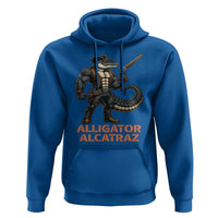 Alligator Alcatraz Gunslinger Hoodie Swamp Outlaw Satire Patriotic Rebel - Wonder Print Shop