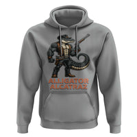 Alligator Alcatraz Gunslinger Hoodie Swamp Outlaw Satire Patriotic Rebel - Wonder Print Shop