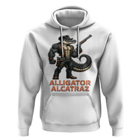 Alligator Alcatraz Gunslinger Hoodie Swamp Outlaw Satire Patriotic Rebel - Wonder Print Shop