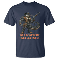Alligator Alcatraz Gunslinger T Shirt Swamp Outlaw Satire Patriotic Rebel - Wonder Print Shop