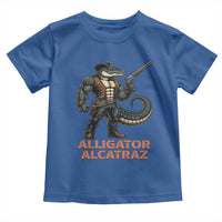 Alligator Alcatraz Gunslinger Toddler T Shirt Swamp Outlaw Satire Patriotic Rebel - Wonder Print Shop