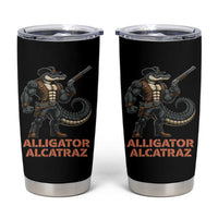 Alligator Alcatraz Gunslinger Tumbler Cup Swamp Outlaw Satire Patriotic Rebel - Wonder Print Shop