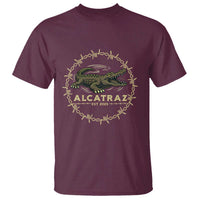 Alligator Alcatraz 2025 T Shirt Gator Lockdown Political Satire Barbed Wire Swamp Humor - Wonder Print Shop
