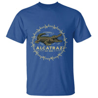 Alligator Alcatraz 2025 T Shirt Gator Lockdown Political Satire Barbed Wire Swamp Humor - Wonder Print Shop