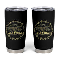 Alligator Alcatraz 2025 Tumbler Cup Gator Lockdown Political Satire Barbed Wire Swamp Humor - Wonder Print Shop