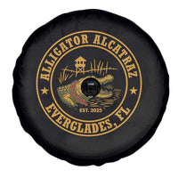 Alligator Alcatraz Everglades FL Spare Tire Cover Vintage Political Satire Swamp Prison Humor - Wonder Print Shop