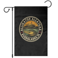 Alligator Alcatraz Everglades Florida Garden Flag Vintage Political Satire Retro - Wonder Print Shop