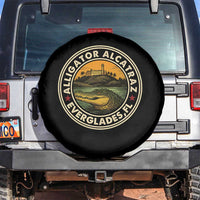 Alligator Alcatraz Everglades Florida Spare Tire Cover Vintage Political Satire Retro - Wonder Print Shop