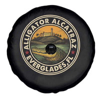 Alligator Alcatraz Everglades Florida Spare Tire Cover Vintage Political Satire Retro - Wonder Print Shop