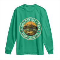 Alligator Alcatraz Everglades Florida Long Sleeve Shirt Vintage Political Satire Retro - Wonder Print Shop