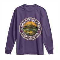 Alligator Alcatraz Everglades Florida Long Sleeve Shirt Vintage Political Satire Retro - Wonder Print Shop