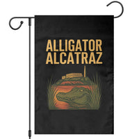 Alligator Alcatraz Florida Garden Flag Political Swamp Prison Dark Humor - Wonder Print Shop