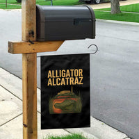 Alligator Alcatraz Florida Garden Flag Political Swamp Prison Dark Humor - Wonder Print Shop