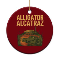 Alligator Alcatraz Florida Ceramic Ornament Political Swamp Prison Dark Humor - Wonder Print Shop