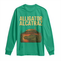 Alligator Alcatraz Florida Long Sleeve Shirt Political Swamp Prison Dark Humor - Wonder Print Shop