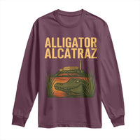 Alligator Alcatraz Florida Long Sleeve Shirt Political Swamp Prison Dark Humor - Wonder Print Shop