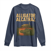 Alligator Alcatraz Florida Long Sleeve Shirt Political Swamp Prison Dark Humor - Wonder Print Shop