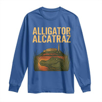 Alligator Alcatraz Florida Long Sleeve Shirt Political Swamp Prison Dark Humor - Wonder Print Shop
