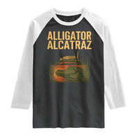 Alligator Alcatraz Florida Raglan Shirt Political Swamp Prison Dark Humor - Wonder Print Shop