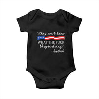 They Dont Know WTF They Are Doing Baby Onesie Red White Blue - Wonder Print Shop