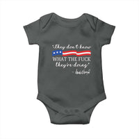 They Dont Know WTF They Are Doing Baby Onesie Red White Blue - Wonder Print Shop