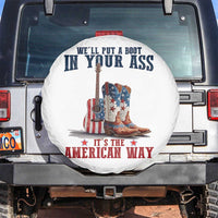 Funny Boot in Your Ass American Way Spare Tire Cover Patriotic Country Style USA Pride - Wonder Print Shop