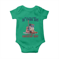 Funny Boot in Your Ass American Way Baby Onesie Patriotic Country Style USA Pride - Wonder Print Shop