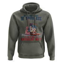 Funny Boot in Your Ass American Way Hoodie Patriotic Country Style USA Pride - Wonder Print Shop