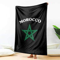 Morocco Pride Flag Star Throw Blanket Patriotic Moroccan Heritage Souvenir