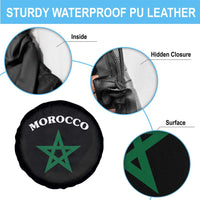 Morocco Pride Flag Star Spare Tire Cover Patriotic Moroccan Heritage Souvenir