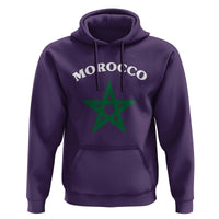 Morocco Pride Flag Star Hoodie Patriotic Moroccan Heritage Souvenir