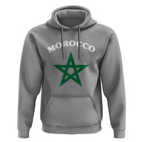 Morocco Pride Flag Star Hoodie Patriotic Moroccan Heritage Souvenir