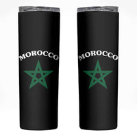 Morocco Pride Flag Star Skinny Tumbler Patriotic Moroccan Heritage Souvenir