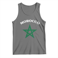 Morocco Pride Flag Star Tank Top Patriotic Moroccan Heritage Souvenir
