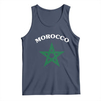 Morocco Pride Flag Star Tank Top Patriotic Moroccan Heritage Souvenir