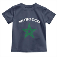 Morocco Pride Flag Star Toddler T Shirt Patriotic Moroccan Heritage Souvenir