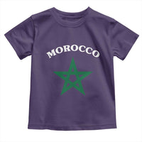 Morocco Pride Flag Star Toddler T Shirt Patriotic Moroccan Heritage Souvenir