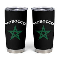 Morocco Pride Flag Star Tumbler Cup Patriotic Moroccan Heritage Souvenir