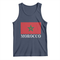 Vintage Morocco Flag Tank Top Patriotic Moroccan Pride
